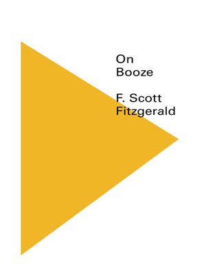 cover image of On Booze (New Directions Pearls)